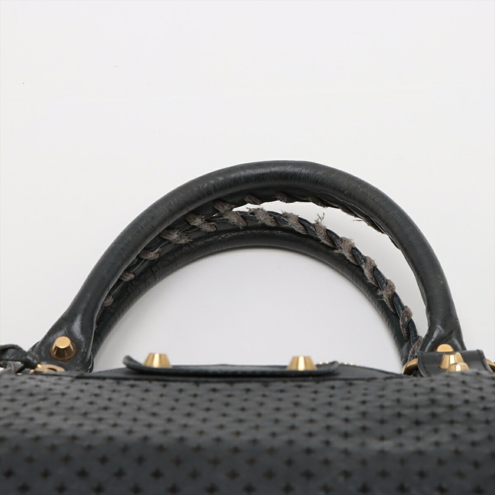 Balenciaga The City Leather Handbag Black Mirror - Picture 6 of 8